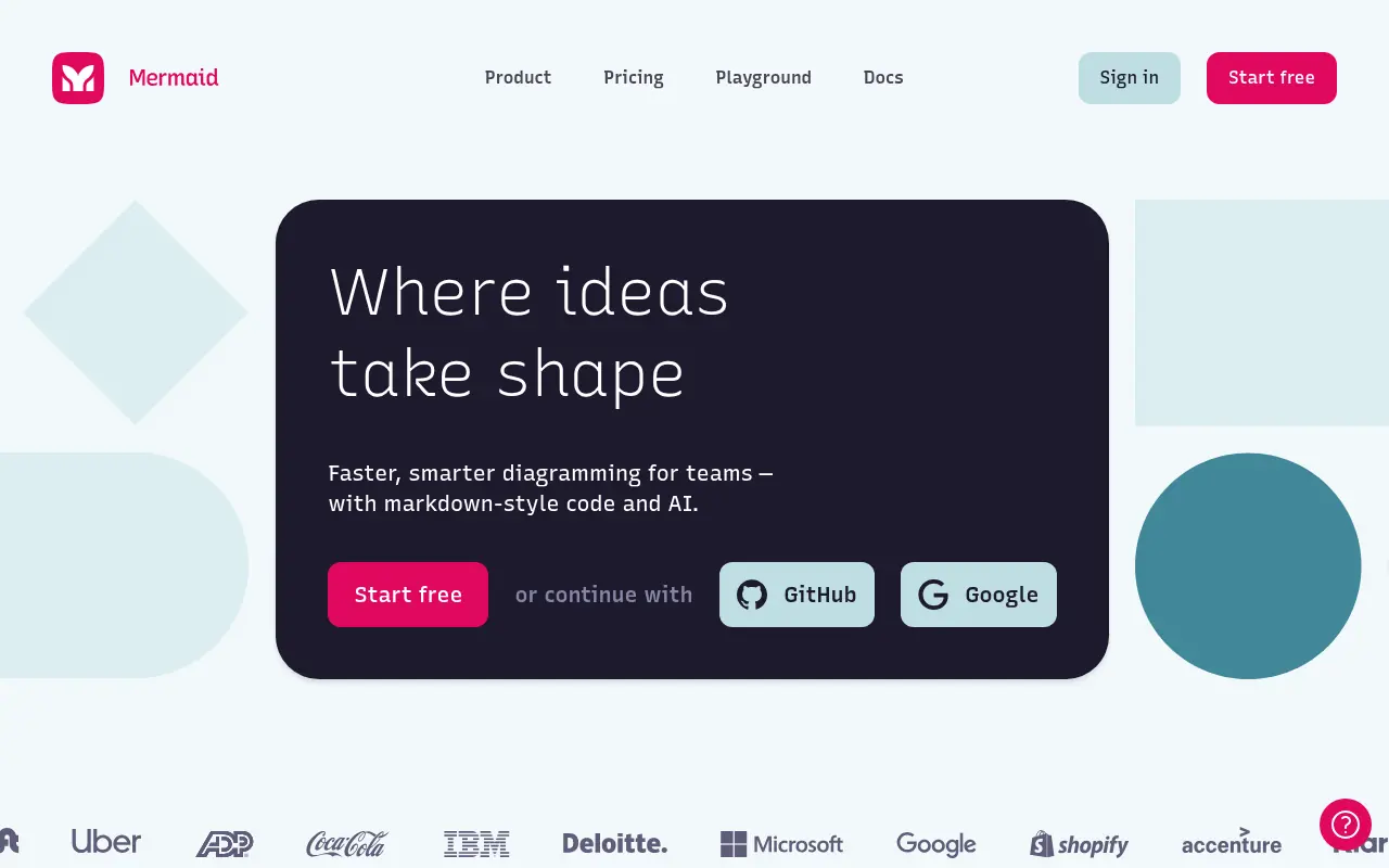 Mermaid Chart screenshot