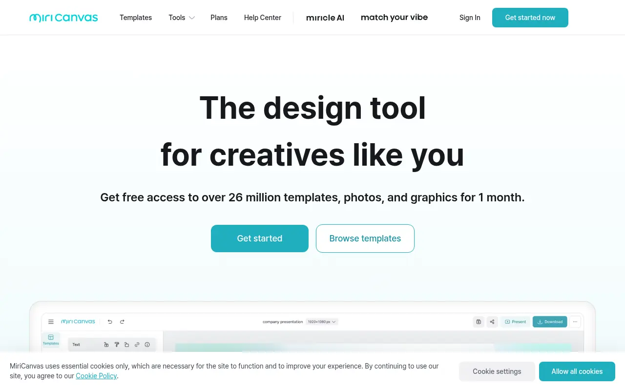MiriCanvas screenshot