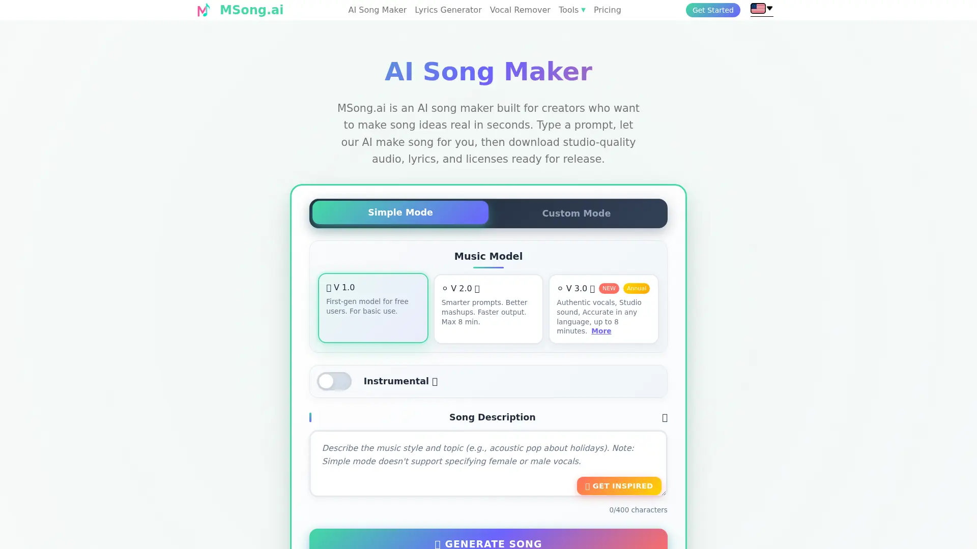 MSong.ai screenshot