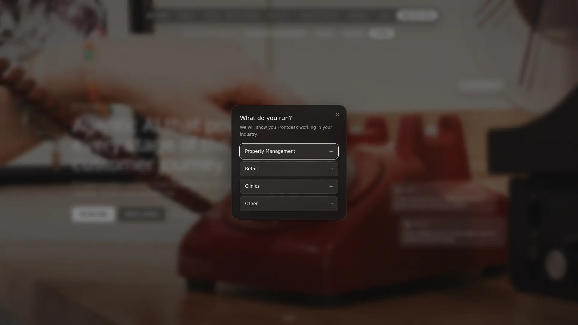 Frontdesk screenshot