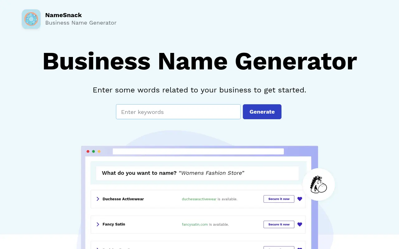 NameSnack screenshot