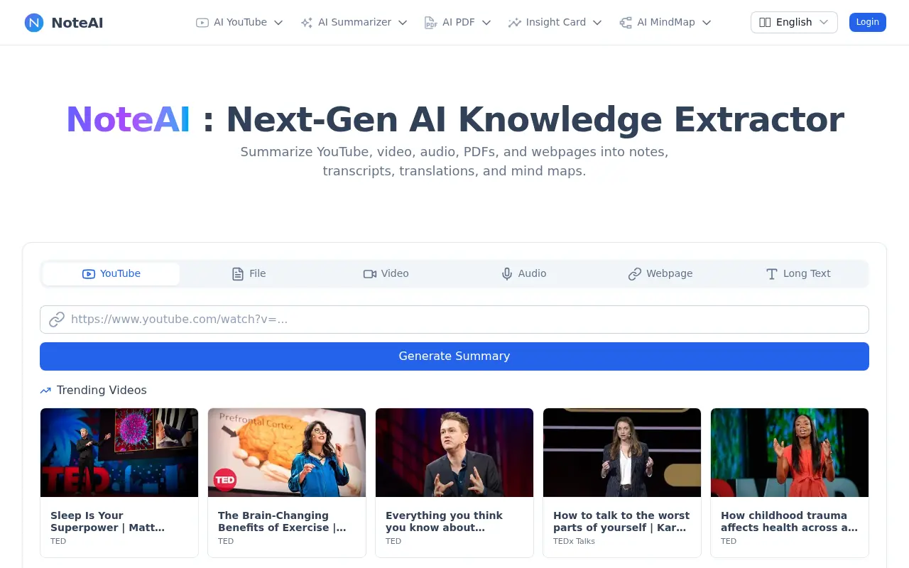 NoteAI screenshot