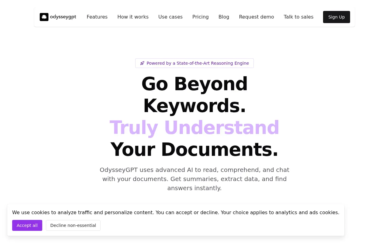 OdysseyGPT screenshot