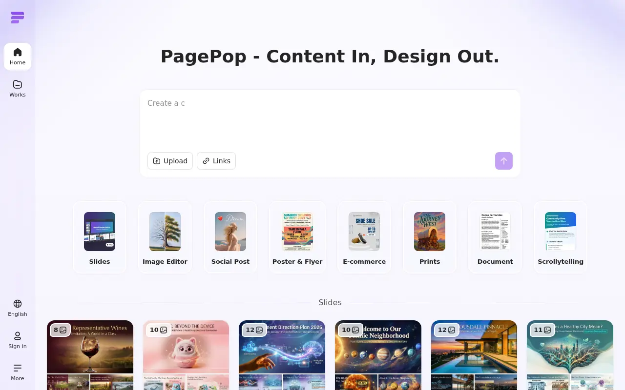 PagePop screenshot