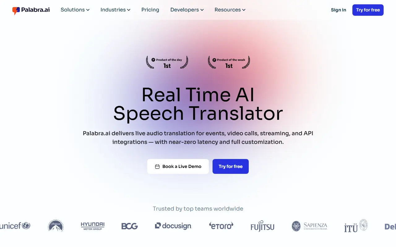 Palabra.ai screenshot