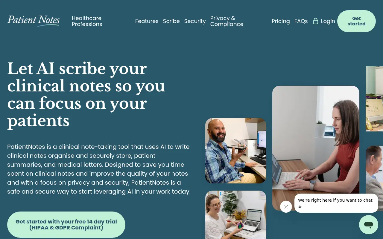 PatientNotes screenshot