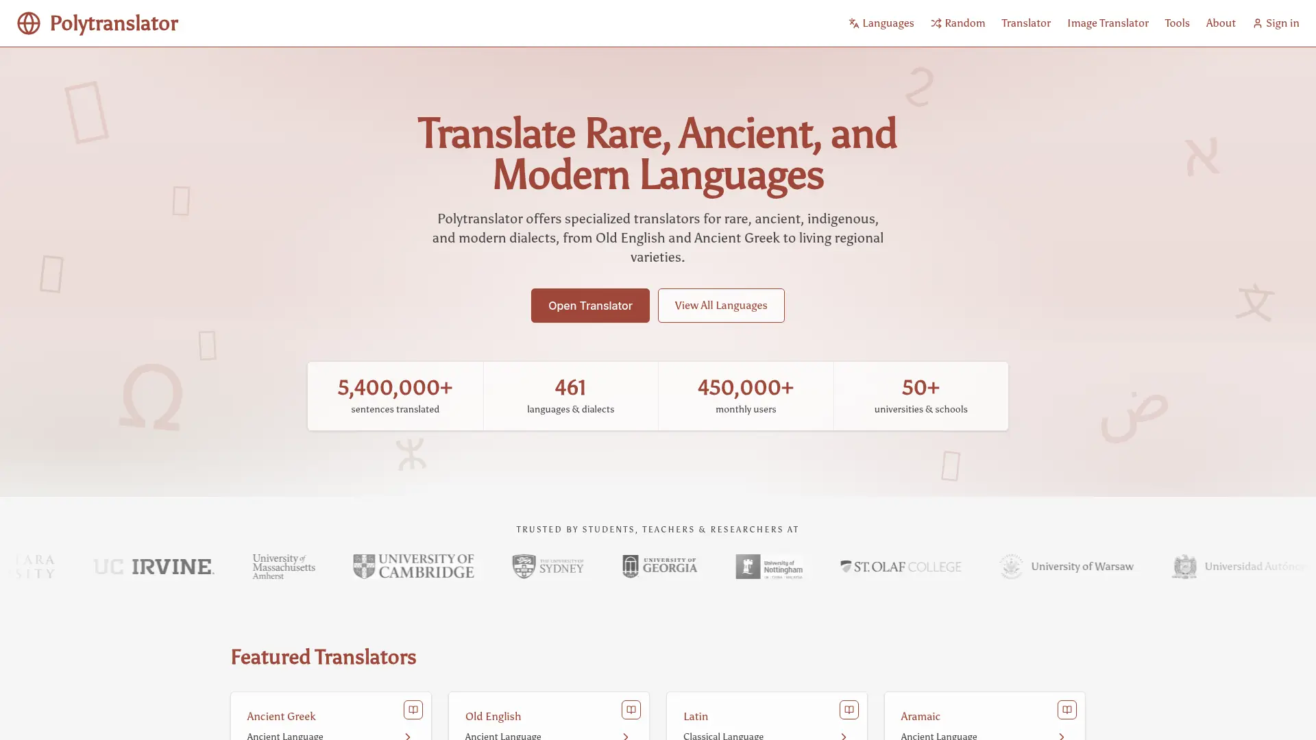 Polytranslator screenshot