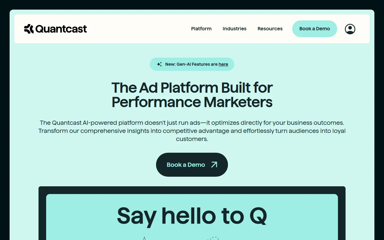 Quantcast screenshot