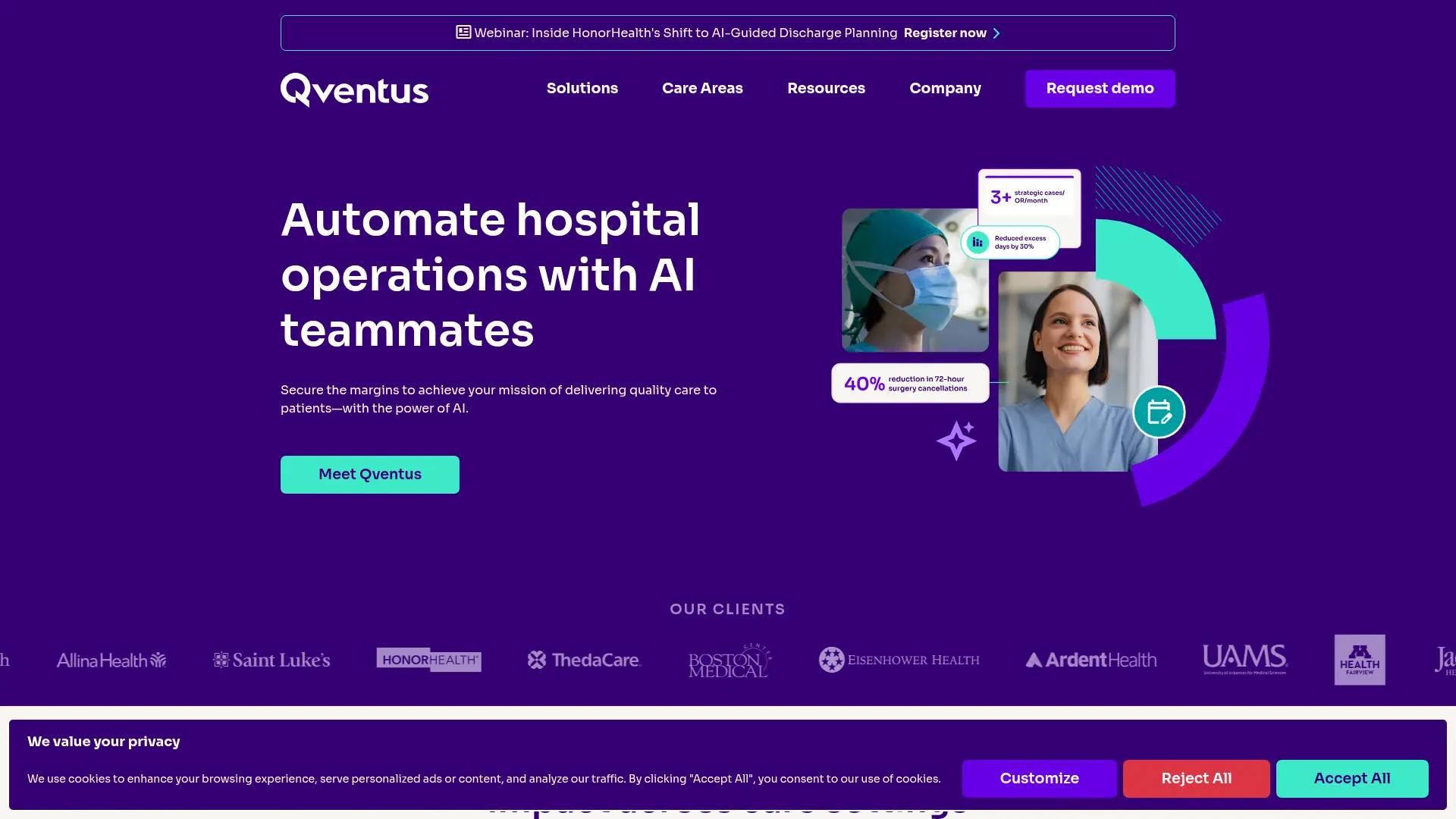 Qventus screenshot