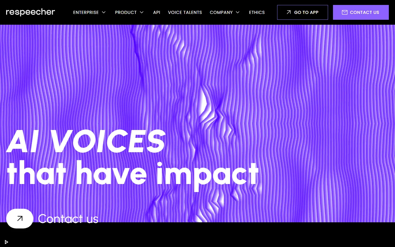 Respeecher screenshot