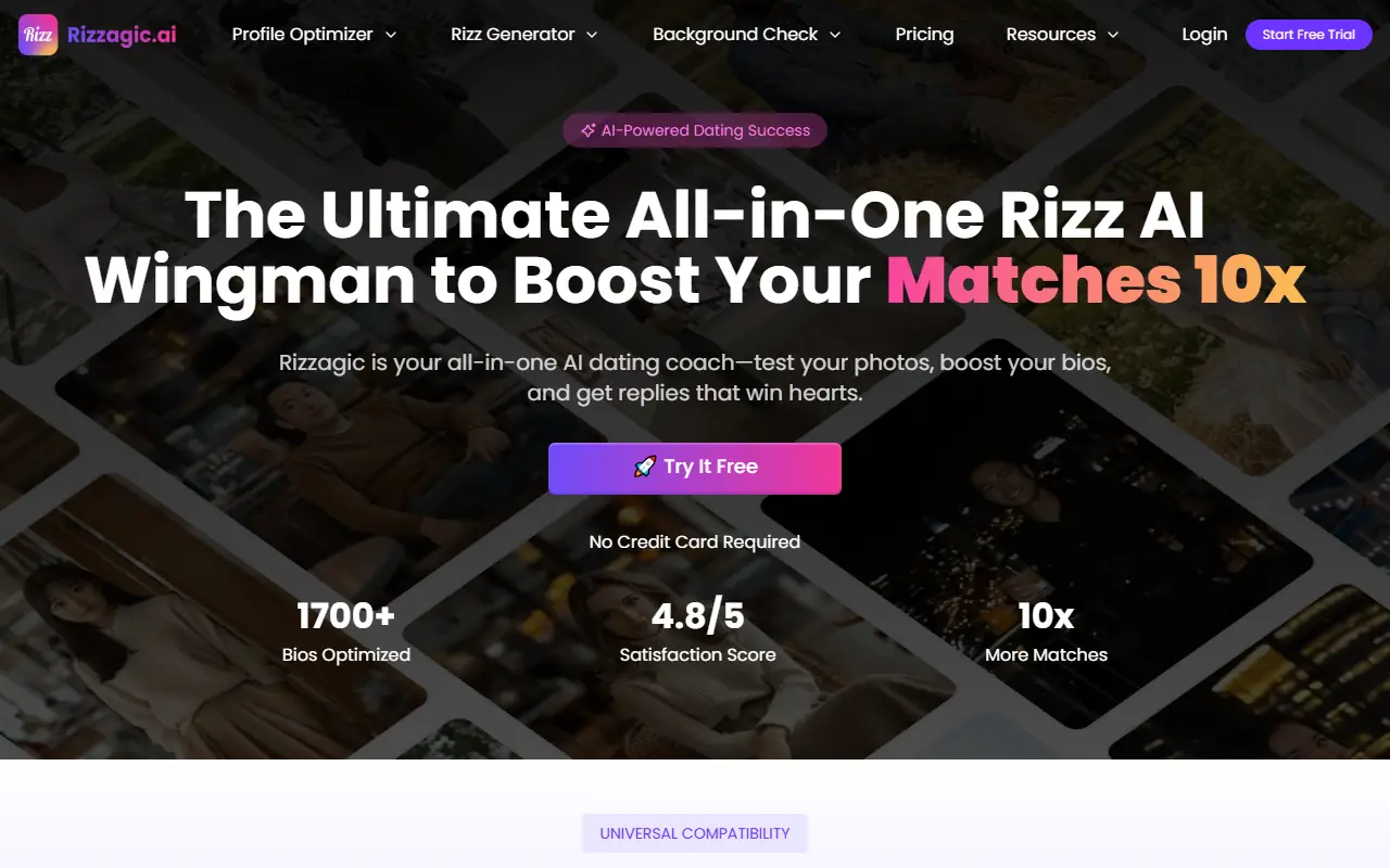Rizzagic AI screenshot