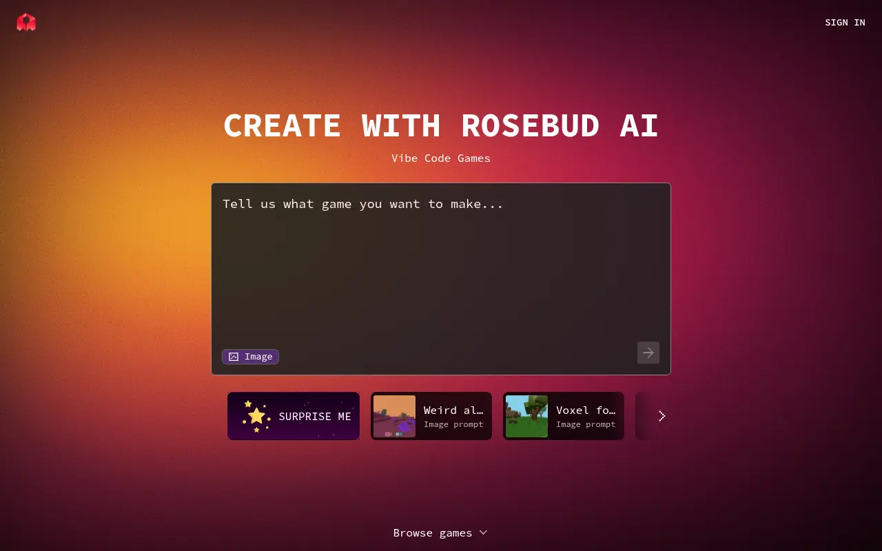 Rosebud AI screenshot