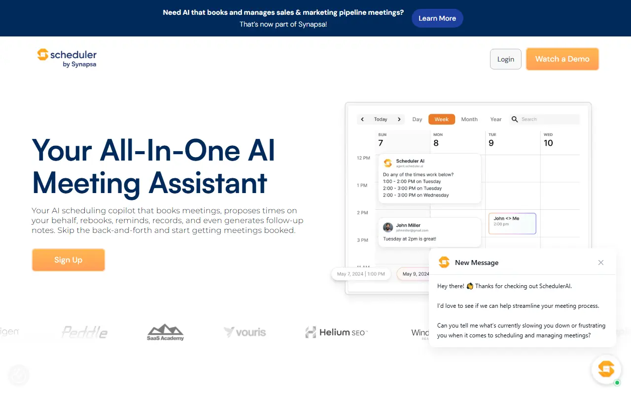 Scheduler AI screenshot