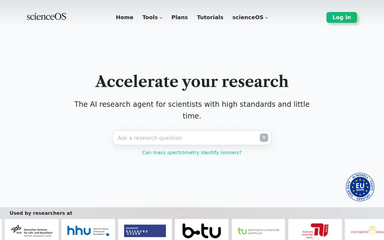 scienceOS screenshot