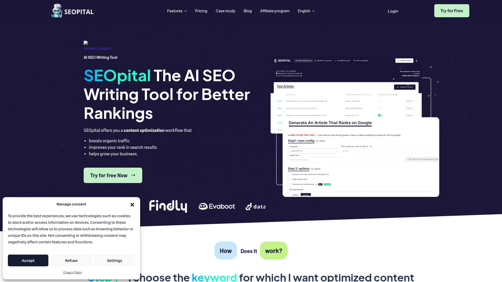 SEOpital screenshot
