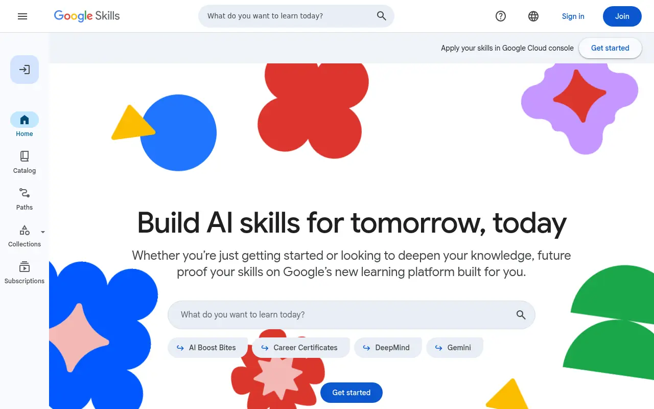 Google Skills screenshot