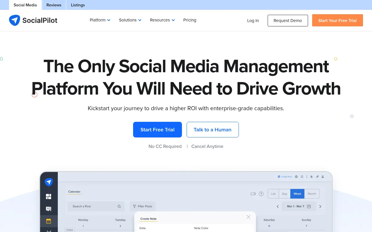 SocialPilot screenshot