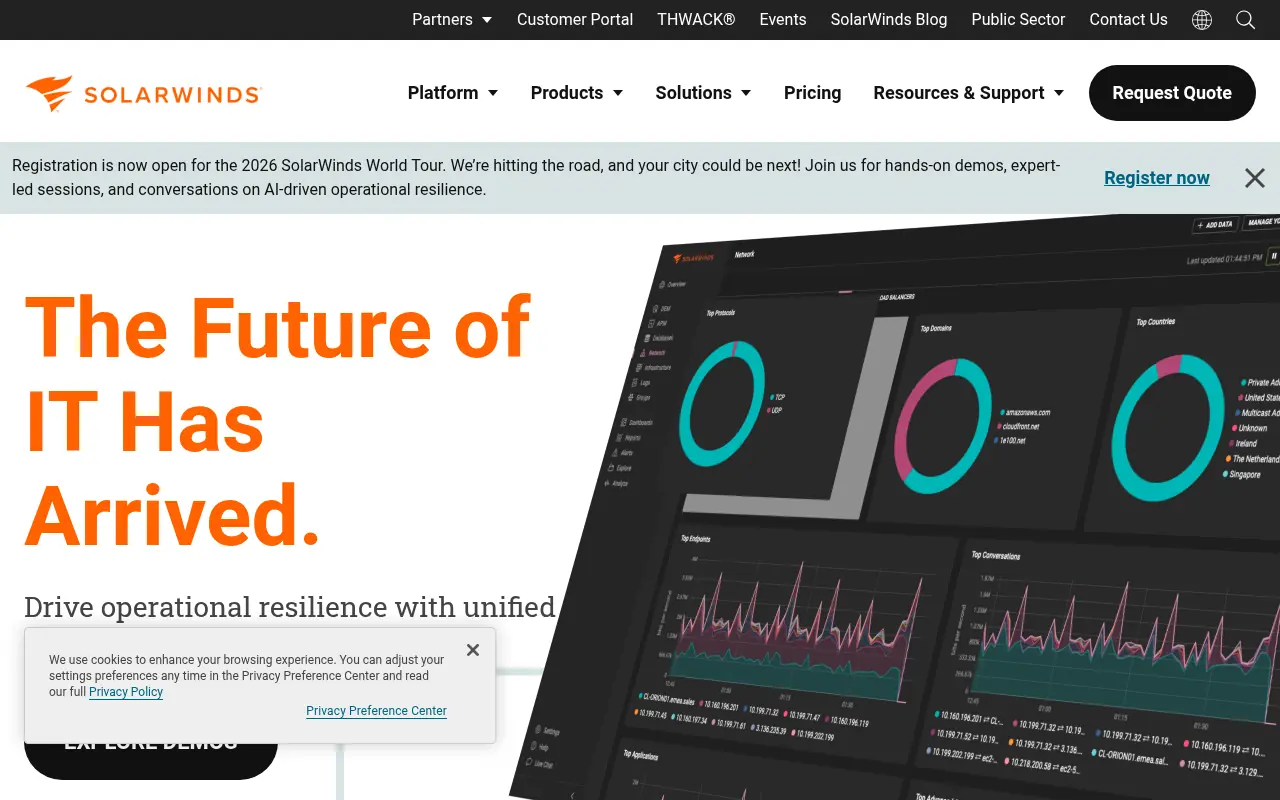 SolarWinds screenshot