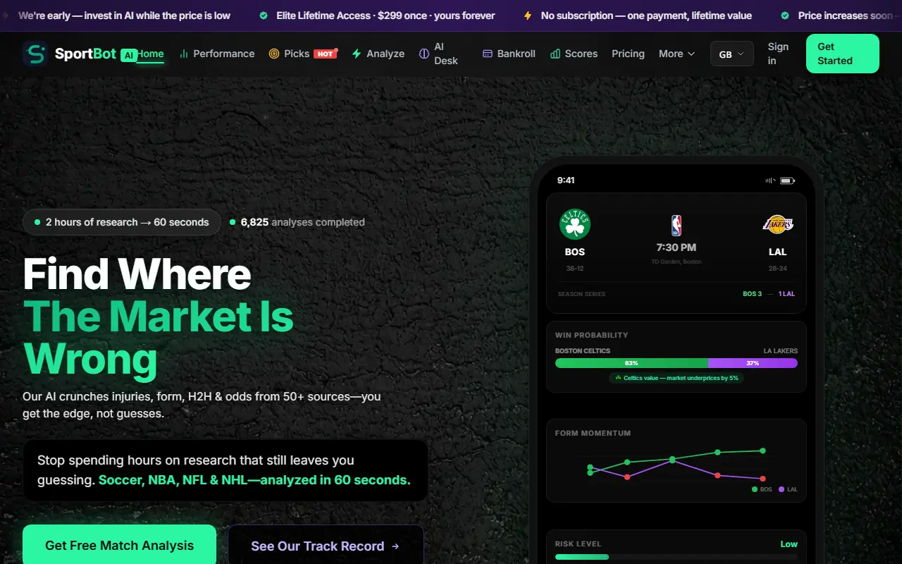 SportBot AI screenshot