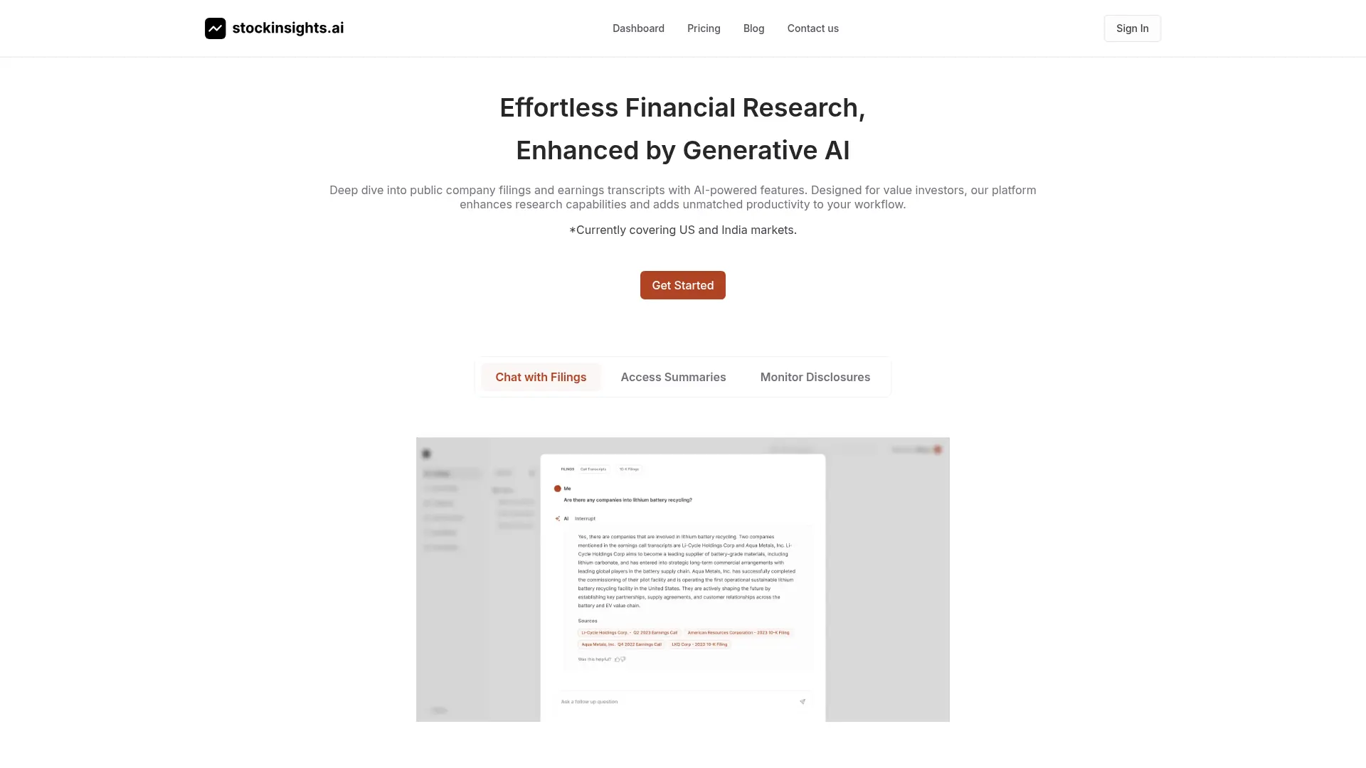 stockinsights.ai screenshot