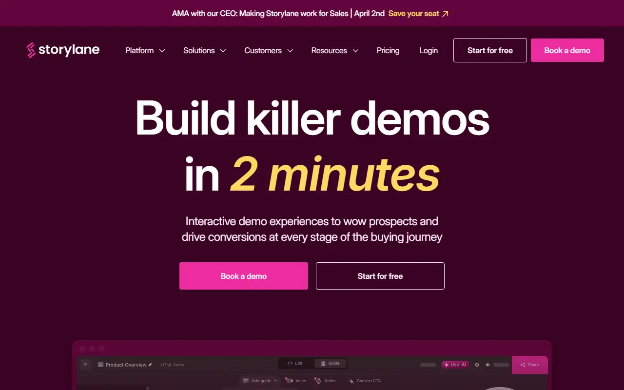 Storylane screenshot