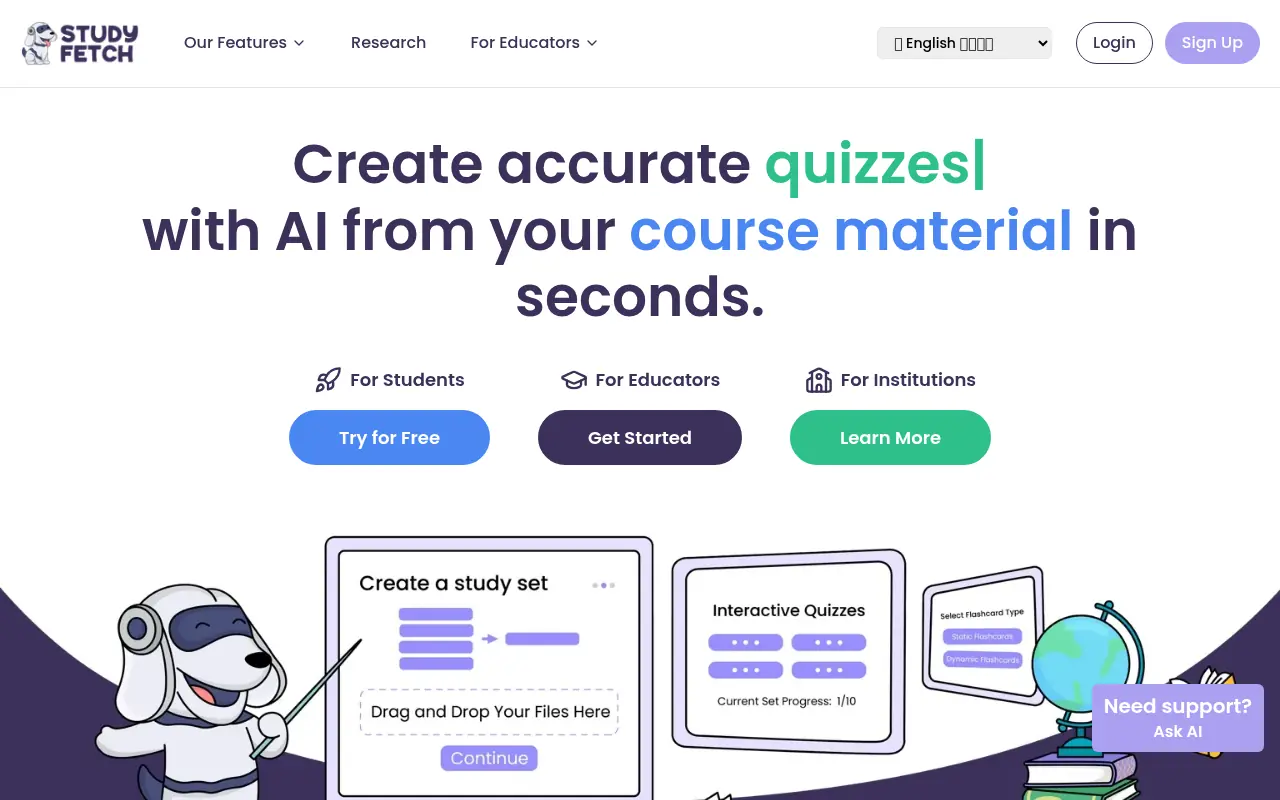 StudyFetch screenshot