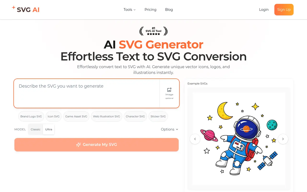 SVGAI screenshot