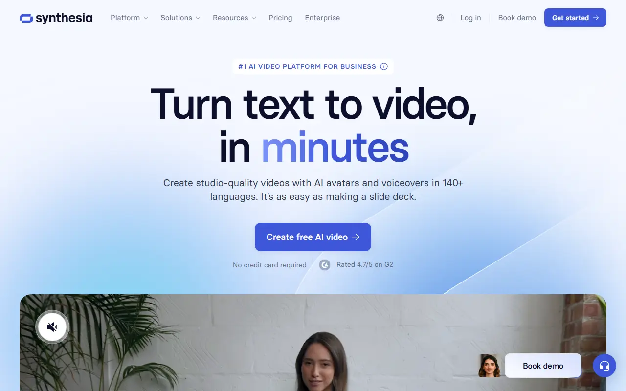 Synthesia screenshot