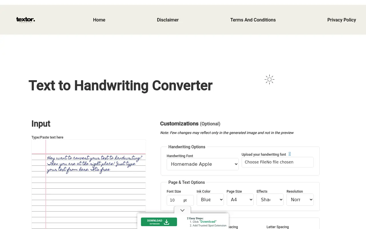 Textor screenshot