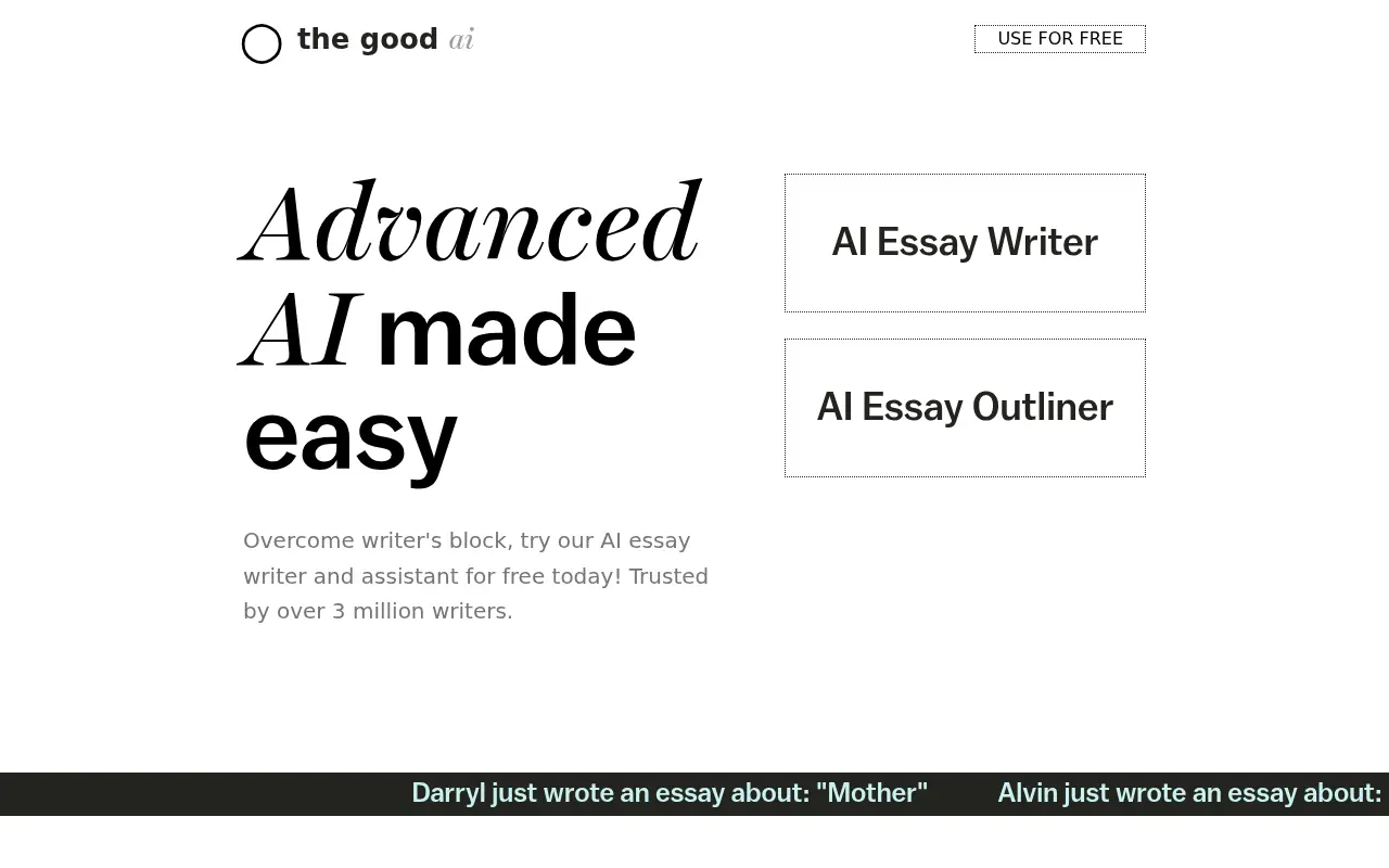 The Good AI screenshot