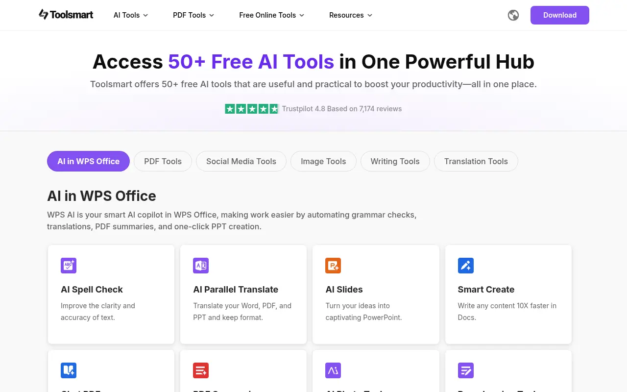 ToolSmart AI screenshot