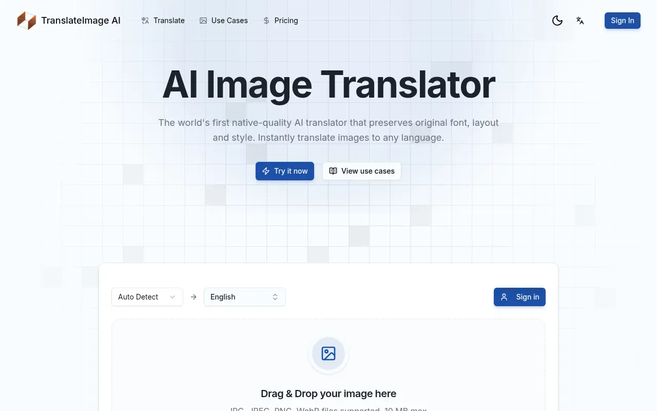TranslateImage AI screenshot