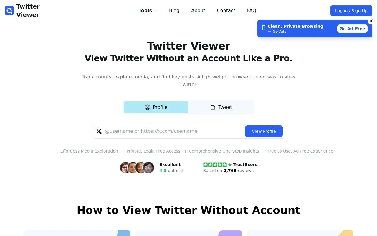 Twitter Viewer screenshot