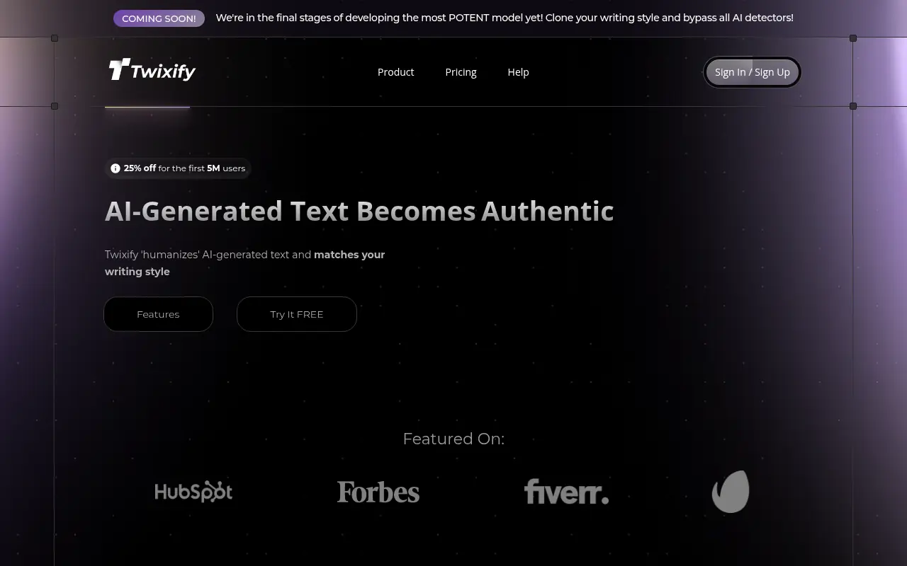 Twixify screenshot