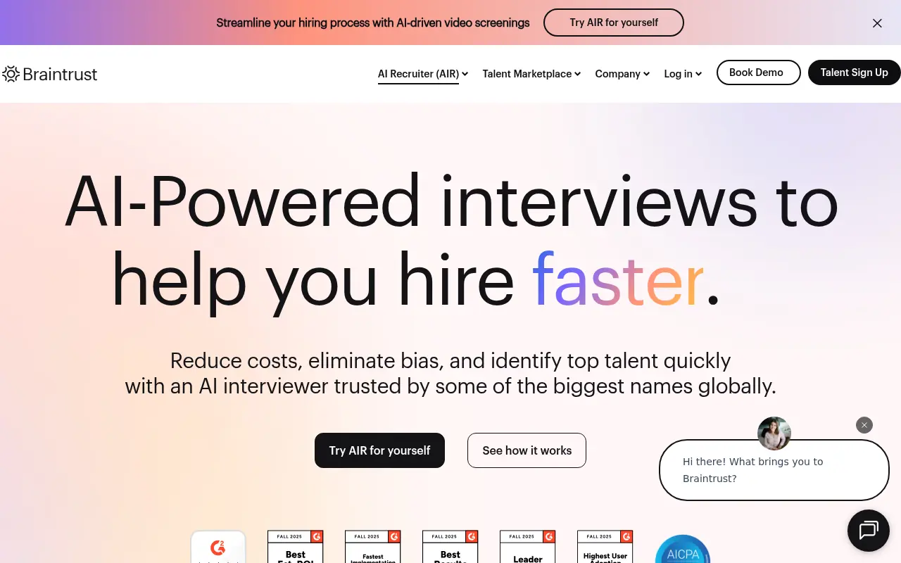 Braintrust screenshot