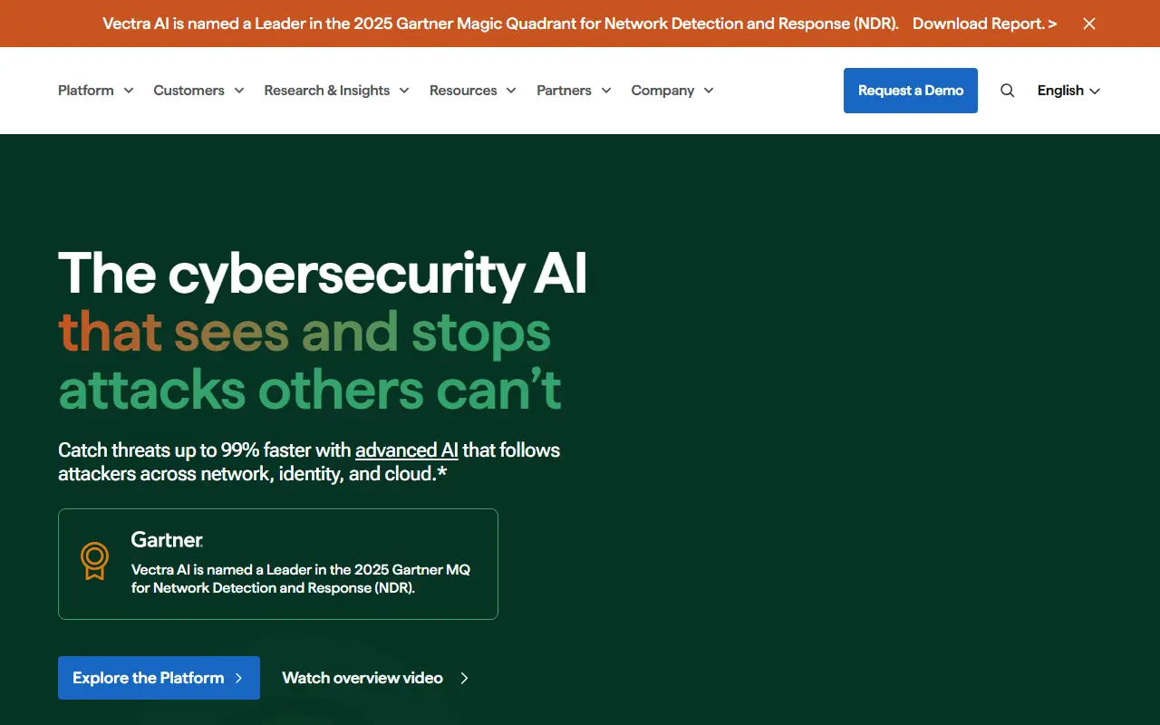 Vectra AI screenshot