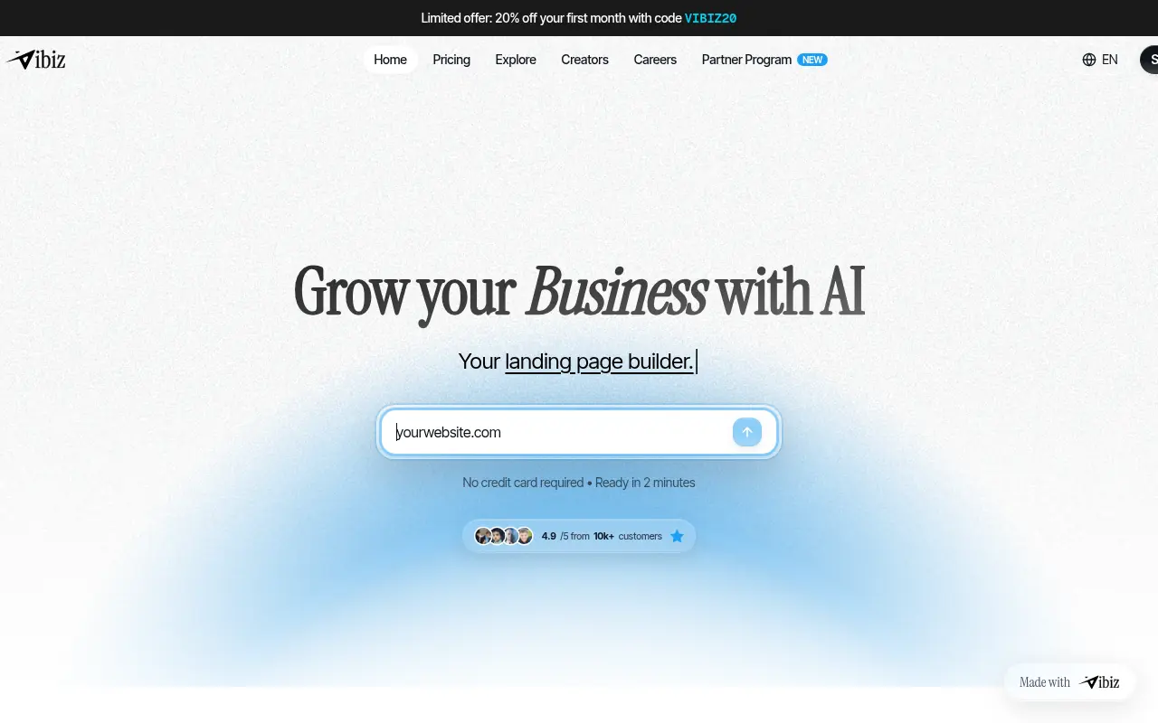 Vibiz AI screenshot