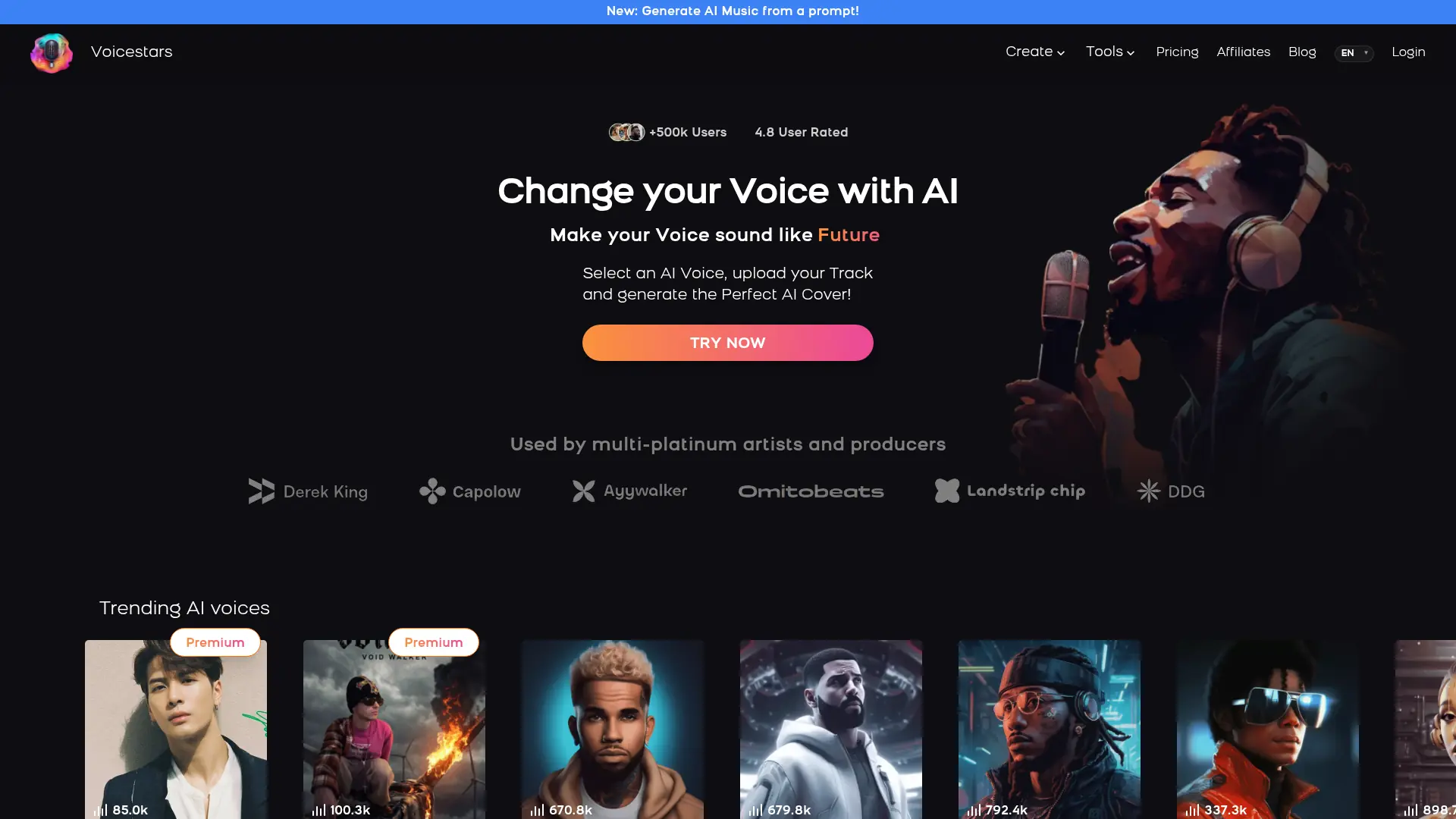 Voicestars screenshot