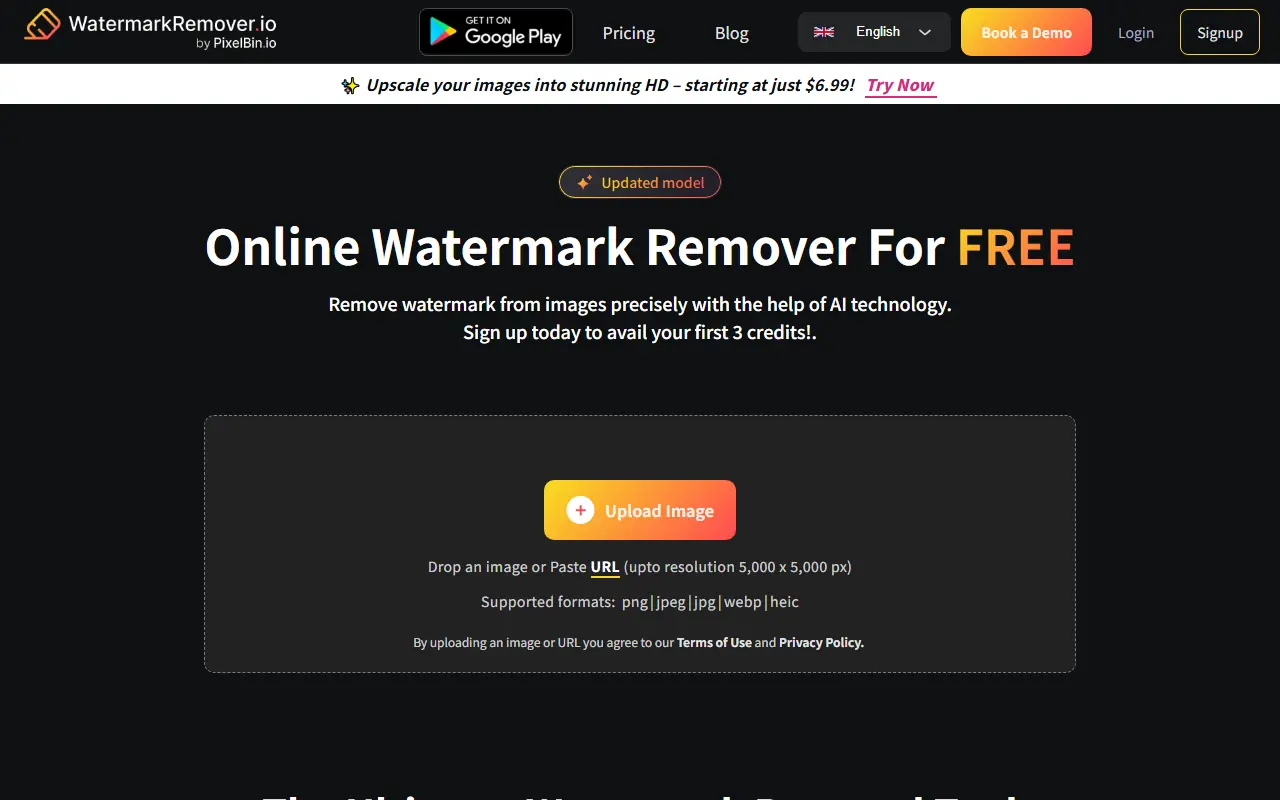 WatermarkRemover.io screenshot
