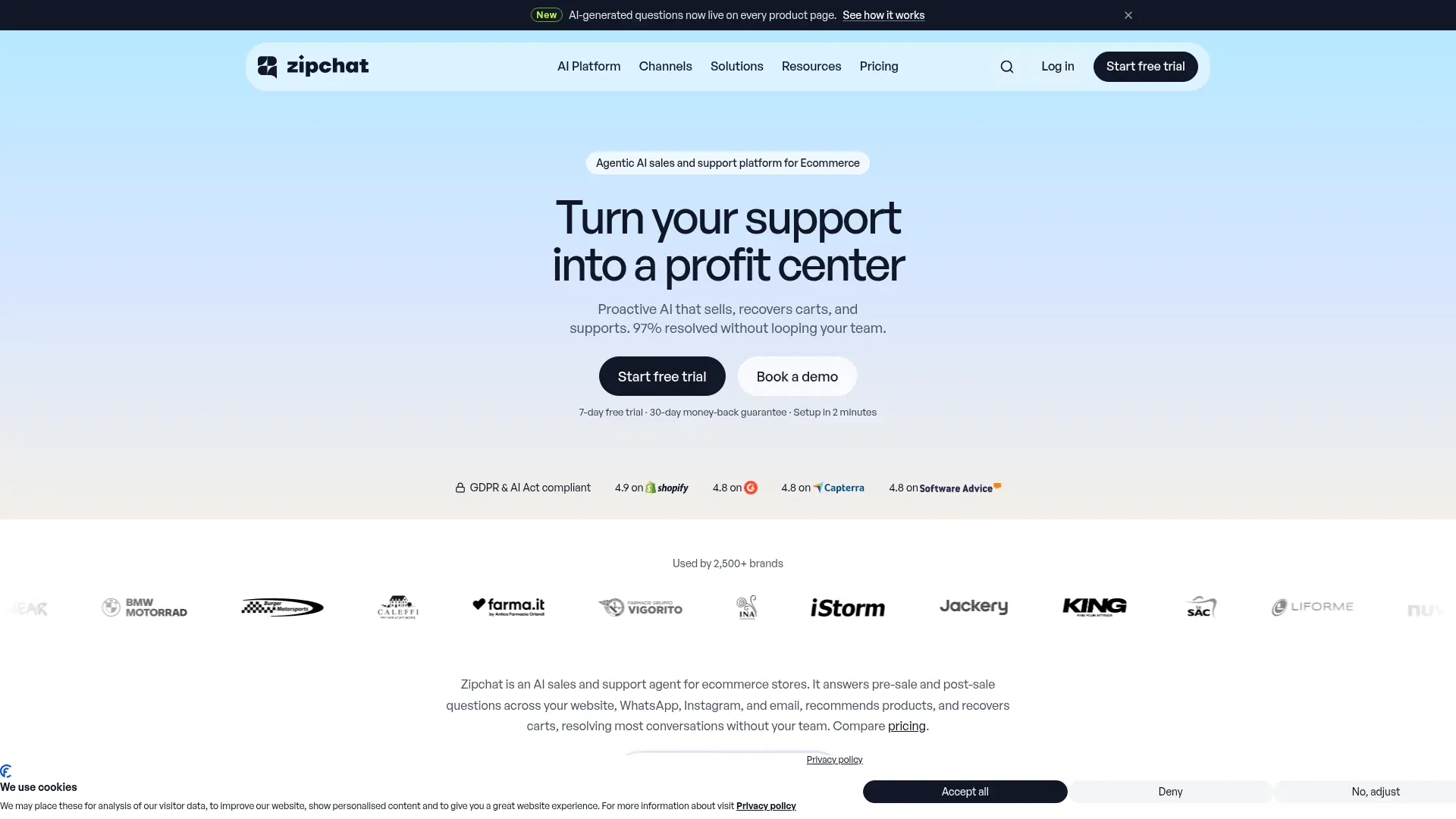 Zipchat AI screenshot