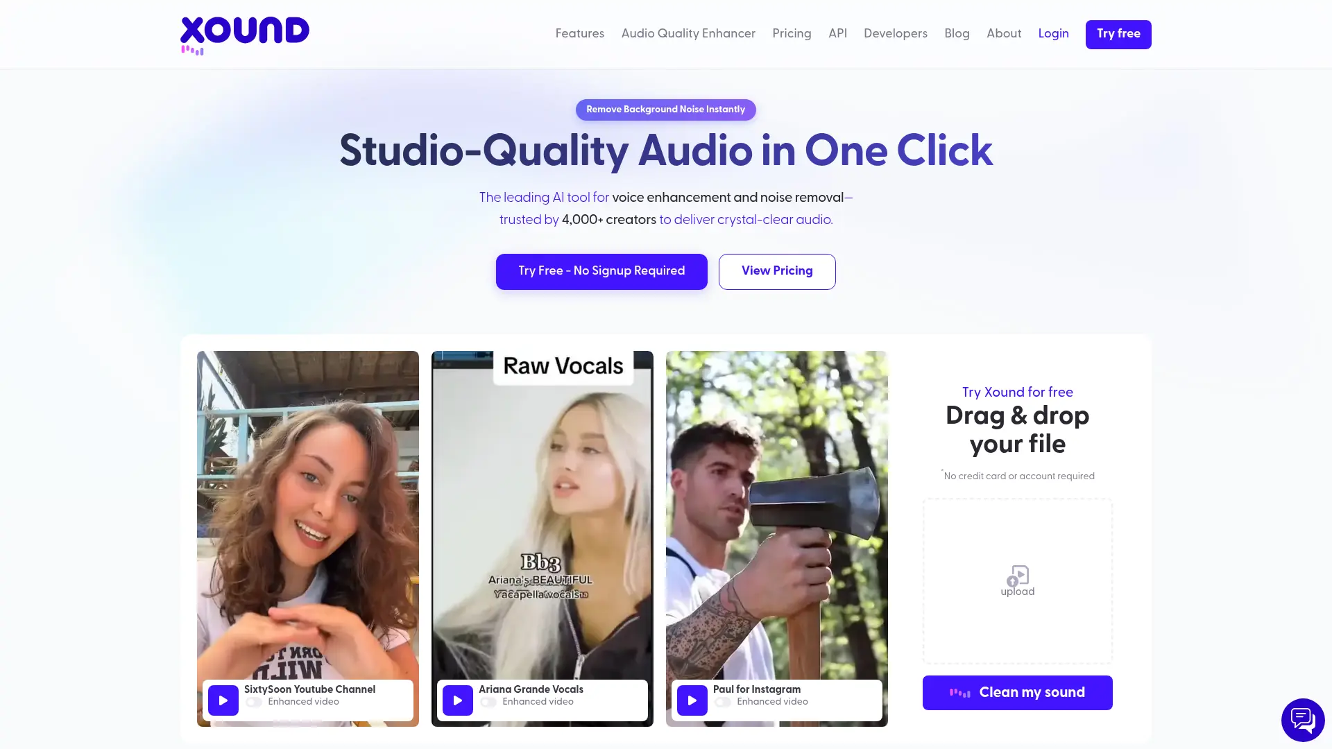 Xound.io screenshot