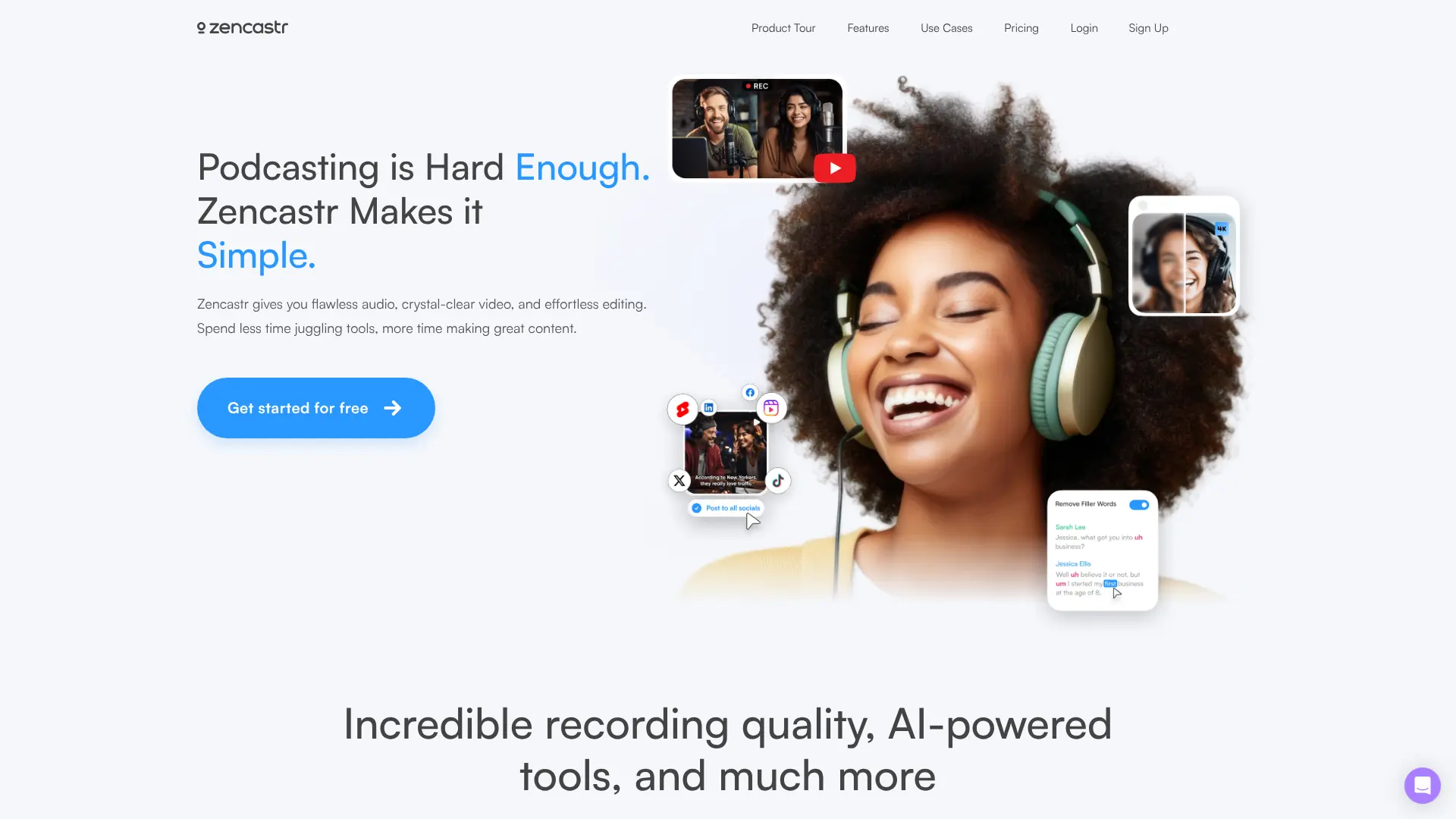 Zencastr screenshot