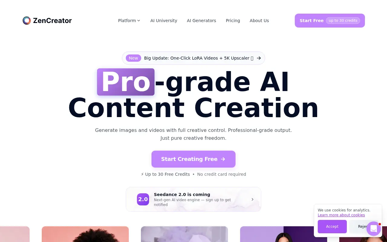 ZenCreator screenshot