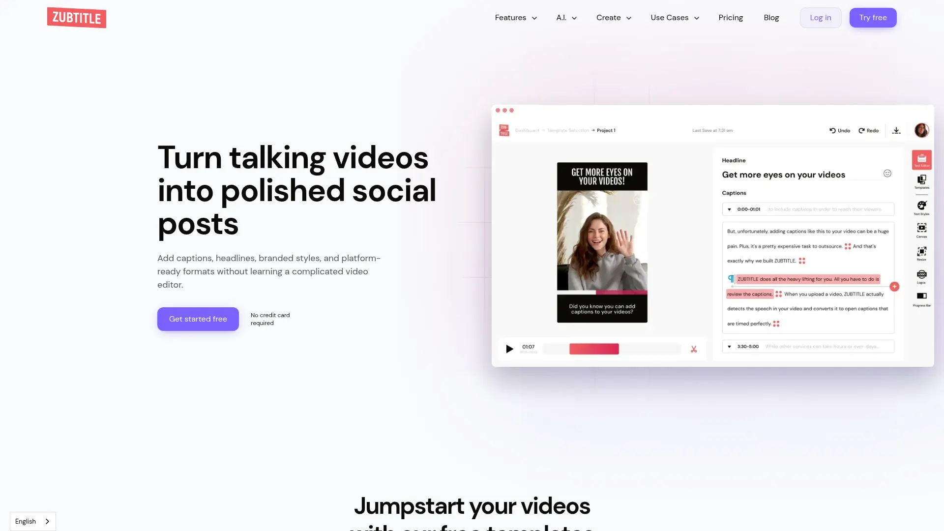 Zubtitle screenshot